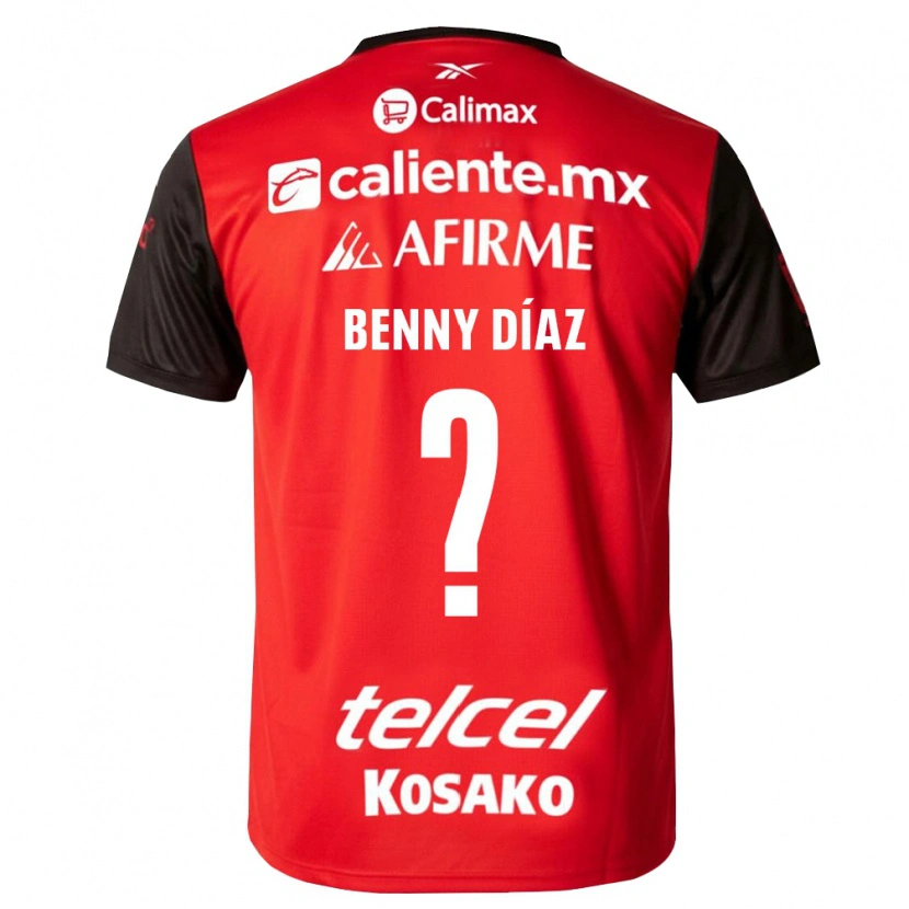 Danxen Män Benny Diaz #0 Svart Röd Hemmatröja Matchtröjor 2026/27 Tröjor T-Tröja