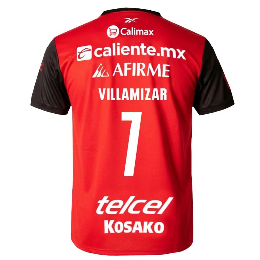 Danxen Män Paola Villamizar #7 Svart Röd Hemmatröja Matchtröjor 2026/27 Tröjor T-Tröja