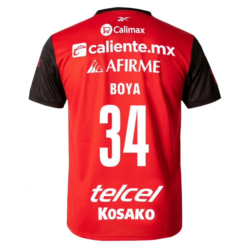 Danxen Män Frank Boya #34 Svart Röd Hemmatröja Matchtröjor 2026/27 Tröjor T-Tröja