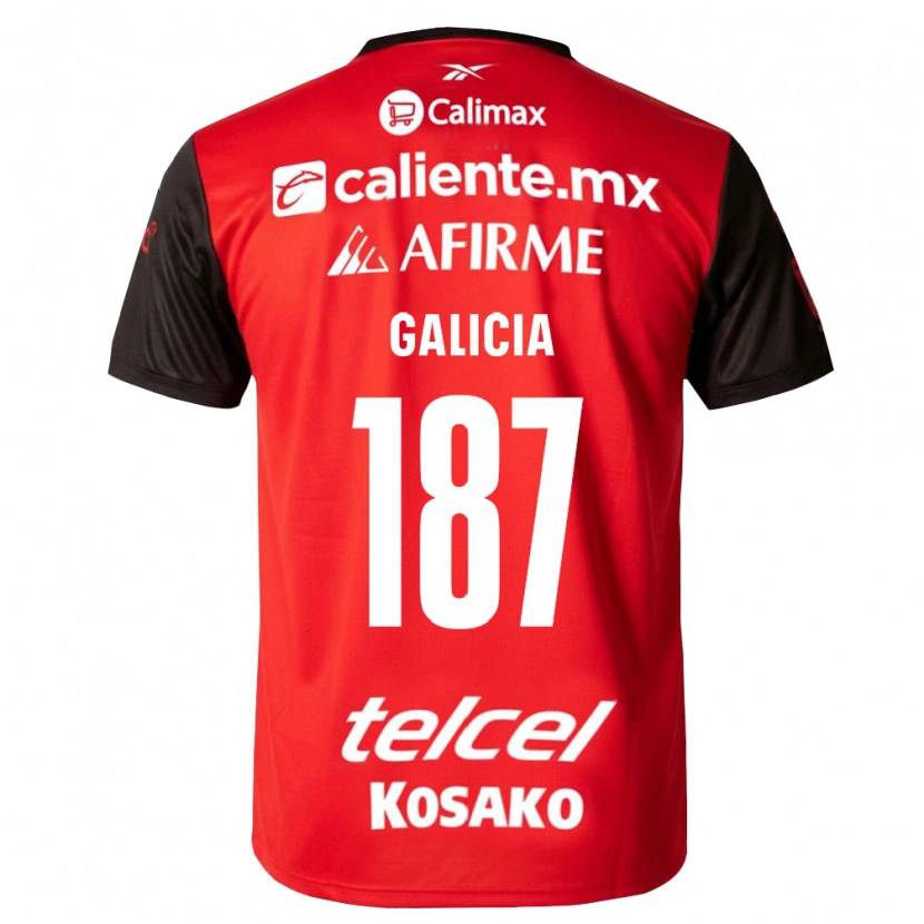 Danxen Män Carlos Galicia #187 Svart Röd Hemmatröja Matchtröjor 2026/27 Tröjor T-Tröja