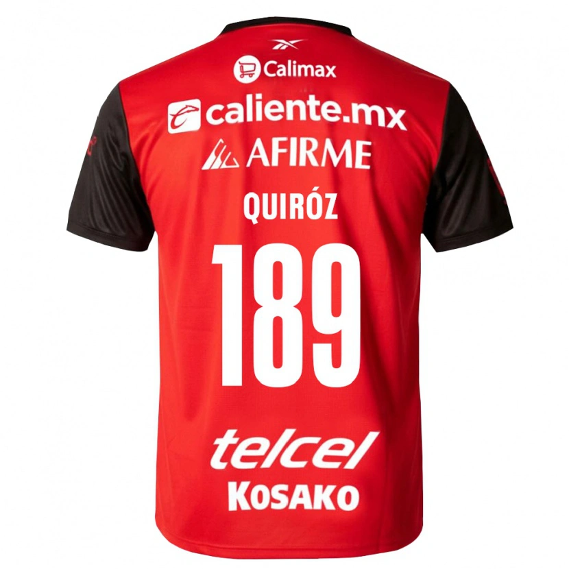 Danxen Män José Quiróz #189 Svart Röd Hemmatröja Matchtröjor 2026/27 Tröjor T-Tröja