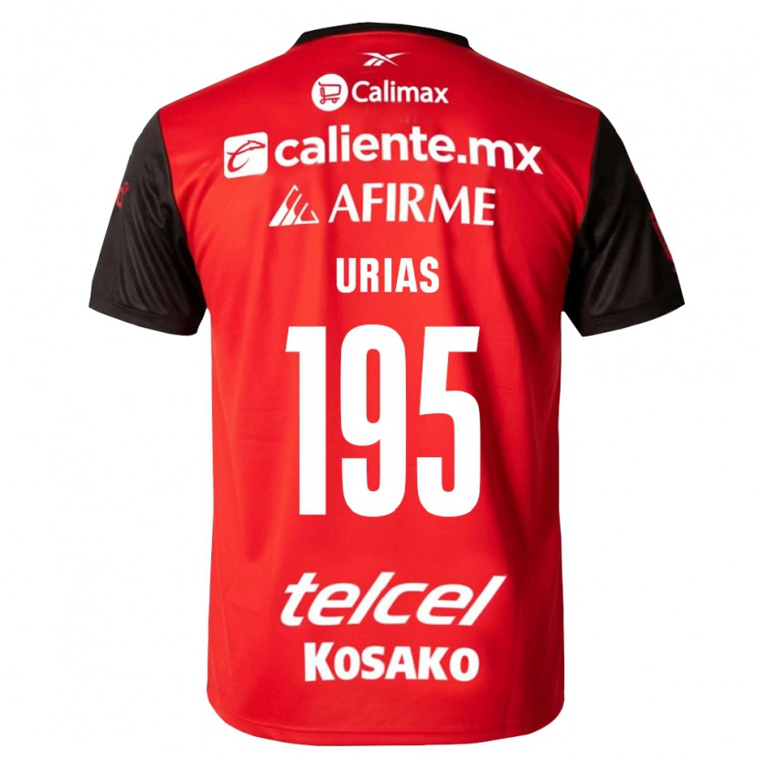 Danxen Män Héctor Urías #195 Svart Röd Hemmatröja Matchtröjor 2026/27 Tröjor T-Tröja