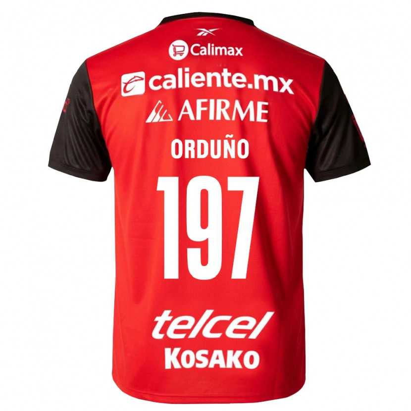 Danxen Män David Orduño #197 Svart Röd Hemmatröja Matchtröjor 2026/27 Tröjor T-Tröja