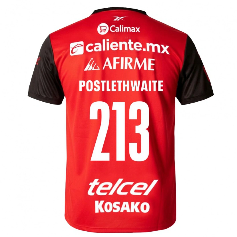 Danxen Män Emiliano Postlethwaite #213 Svart Röd Hemmatröja Matchtröjor 2026/27 Tröjor T-Tröja