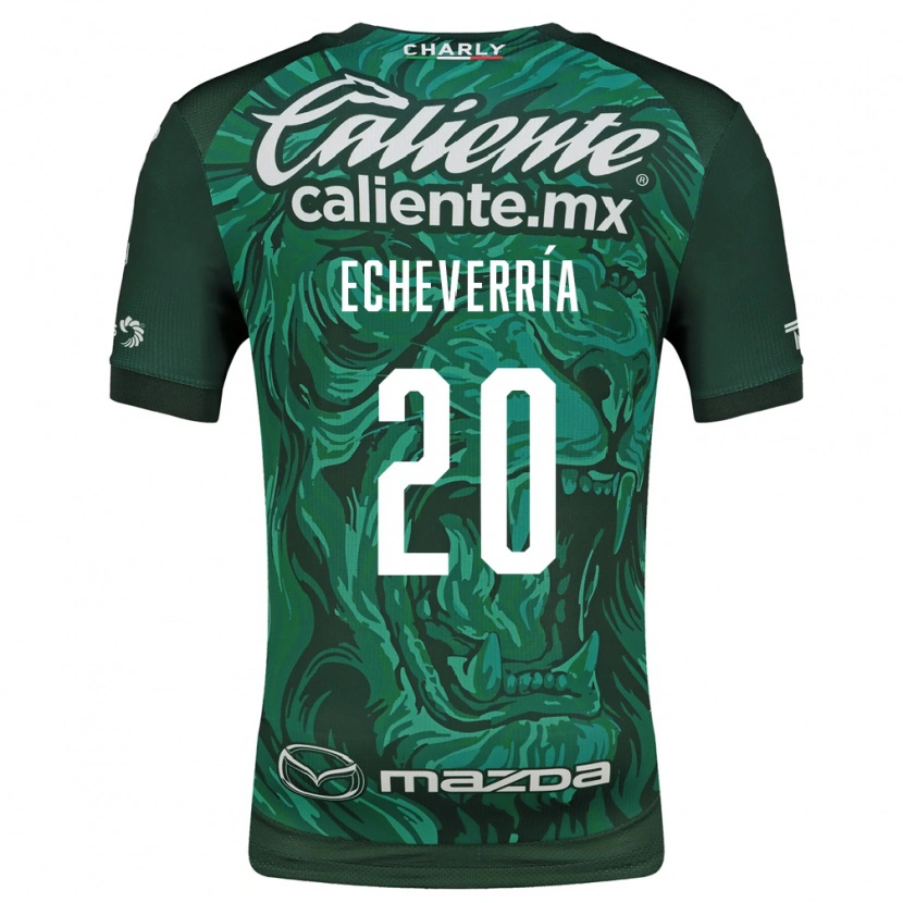 Danxen Män Rodrigo Echeverría #20 Grön Svart Hemmatröja Matchtröjor 2026/27 Tröjor T-Tröja