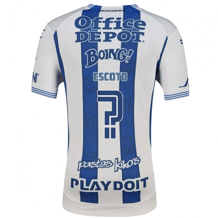 Danxen Män Alan Escoto #0 Vit Marinblå Hemmatröja Matchtröjor 2026/27 Tröjor T-Tröja