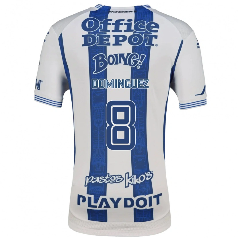 Danxen Män Alexéi Domínguez #8 Vit Marinblå Hemmatröja Matchtröjor 2026/27 Tröjor T-Tröja