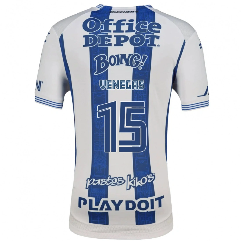 Danxen Män Francisco Venegas #15 Vit Marinblå Hemmatröja Matchtröjor 2026/27 Tröjor T-Tröja