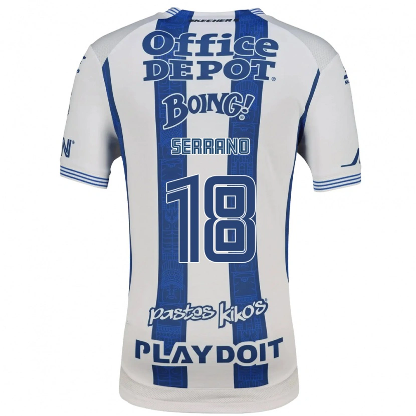 Danxen Män Blanky Serrano #18 Vit Marinblå Hemmatröja Matchtröjor 2026/27 Tröjor T-Tröja