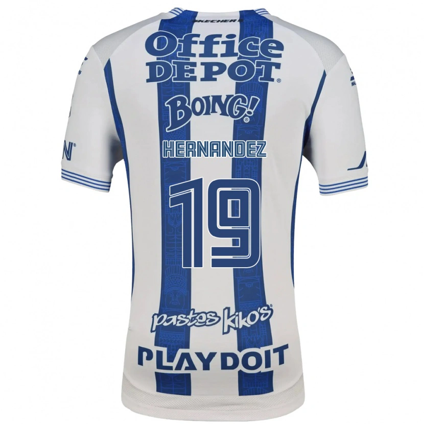 Danxen Män Illian Hernández #19 Vit Marinblå Hemmatröja Matchtröjor 2026/27 Tröjor T-Tröja