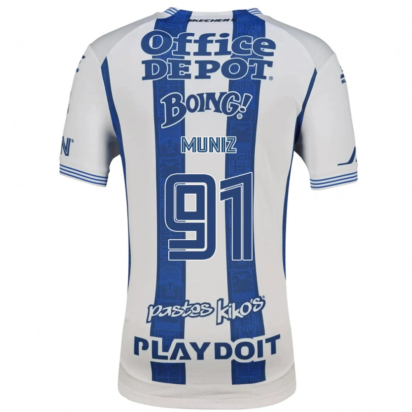 Danxen Män Brandon Muñiz #91 Vit Marinblå Hemmatröja Matchtröjor 2026/27 Tröjor T-Tröja