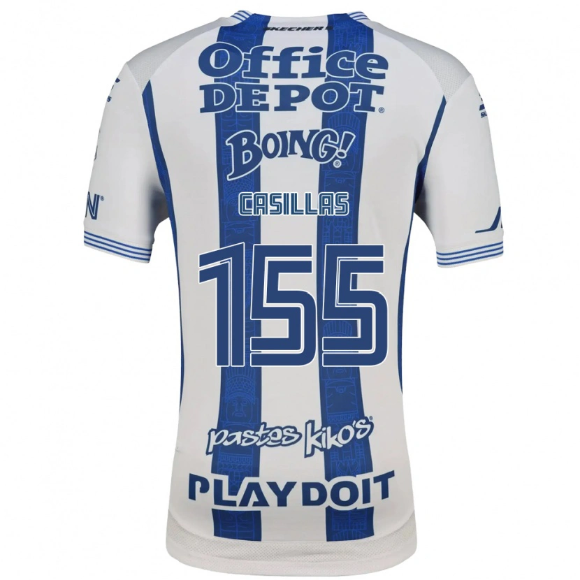 Danxen Män Johan Casillas #155 Vit Marinblå Hemmatröja Matchtröjor 2026/27 Tröjor T-Tröja