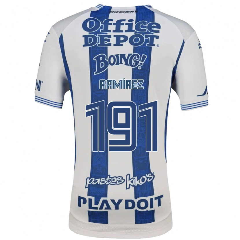 Danxen Män Juan Ramírez #191 Vit Marinblå Hemmatröja Matchtröjor 2026/27 Tröjor T-Tröja