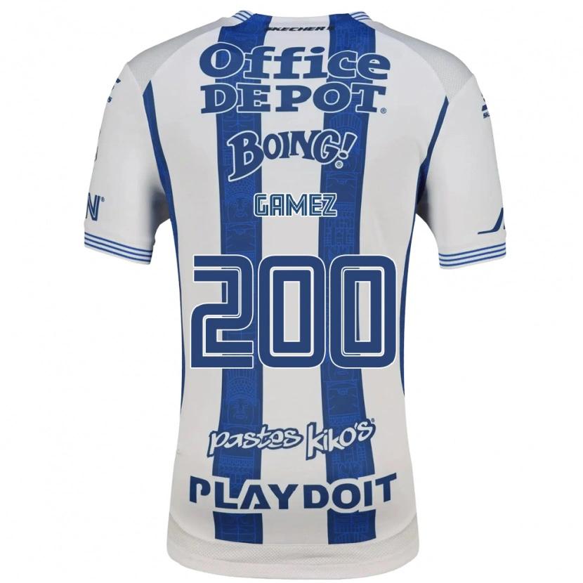 Danxen Män Sergio Gámez #200 Vit Marinblå Hemmatröja Matchtröjor 2026/27 Tröjor T-Tröja