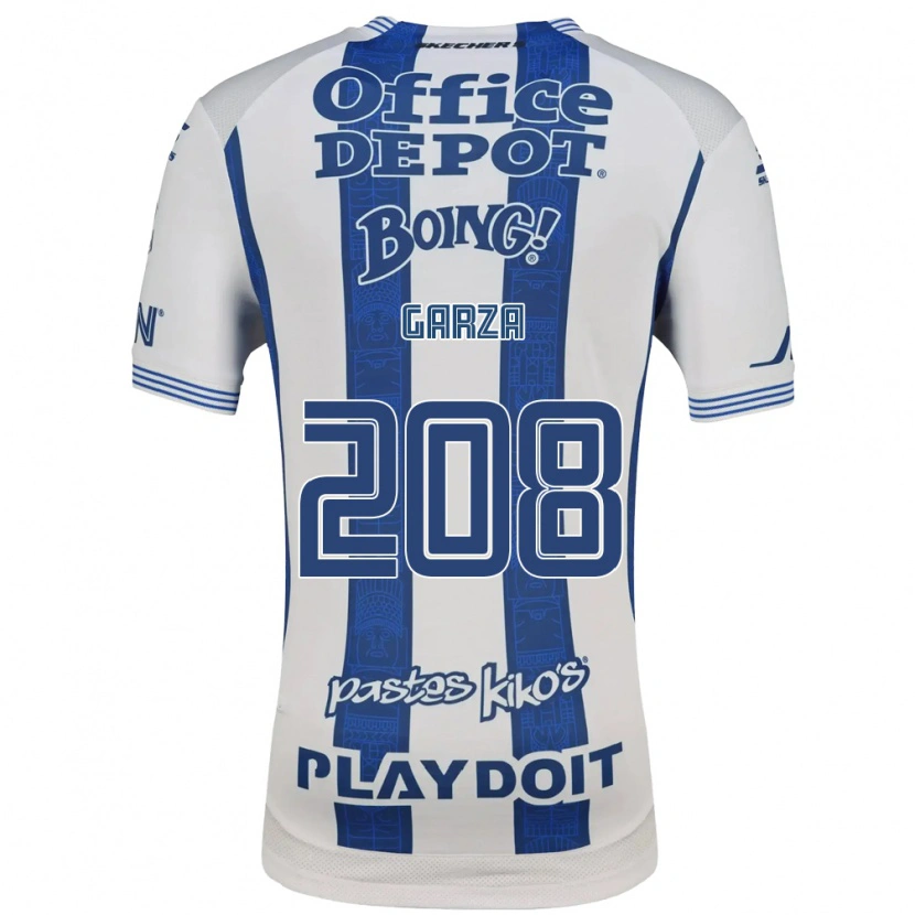Danxen Män Ricardo Garza #208 Vit Marinblå Hemmatröja Matchtröjor 2026/27 Tröjor T-Tröja