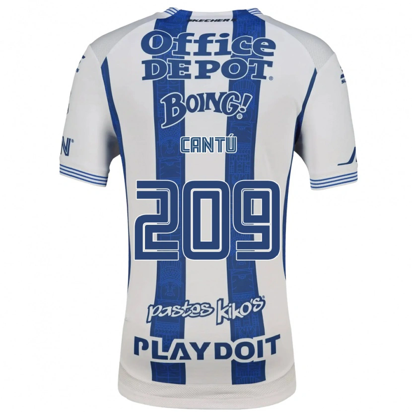 Danxen Män Juan Cantú #209 Vit Marinblå Hemmatröja Matchtröjor 2026/27 Tröjor T-Tröja