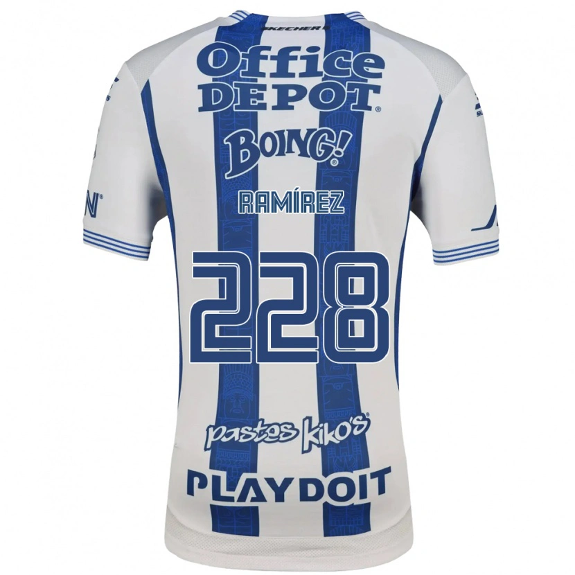 Danxen Män Edrick Ramírez #228 Vit Marinblå Hemmatröja Matchtröjor 2026/27 Tröjor T-Tröja