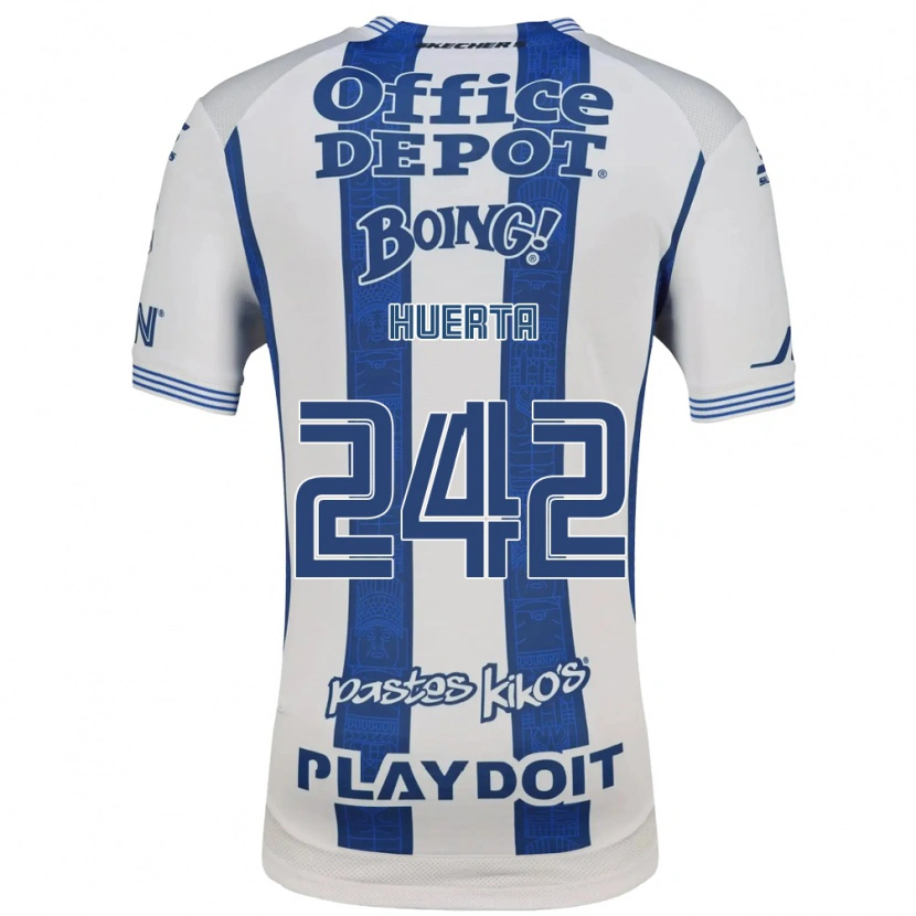 Danxen Män Héctor Huerta #242 Vit Marinblå Hemmatröja Matchtröjor 2026/27 Tröjor T-Tröja