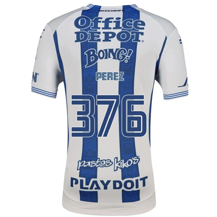 Danxen Män Abraham Pérez #376 Vit Marinblå Hemmatröja Matchtröjor 2026/27 Tröjor T-Tröja