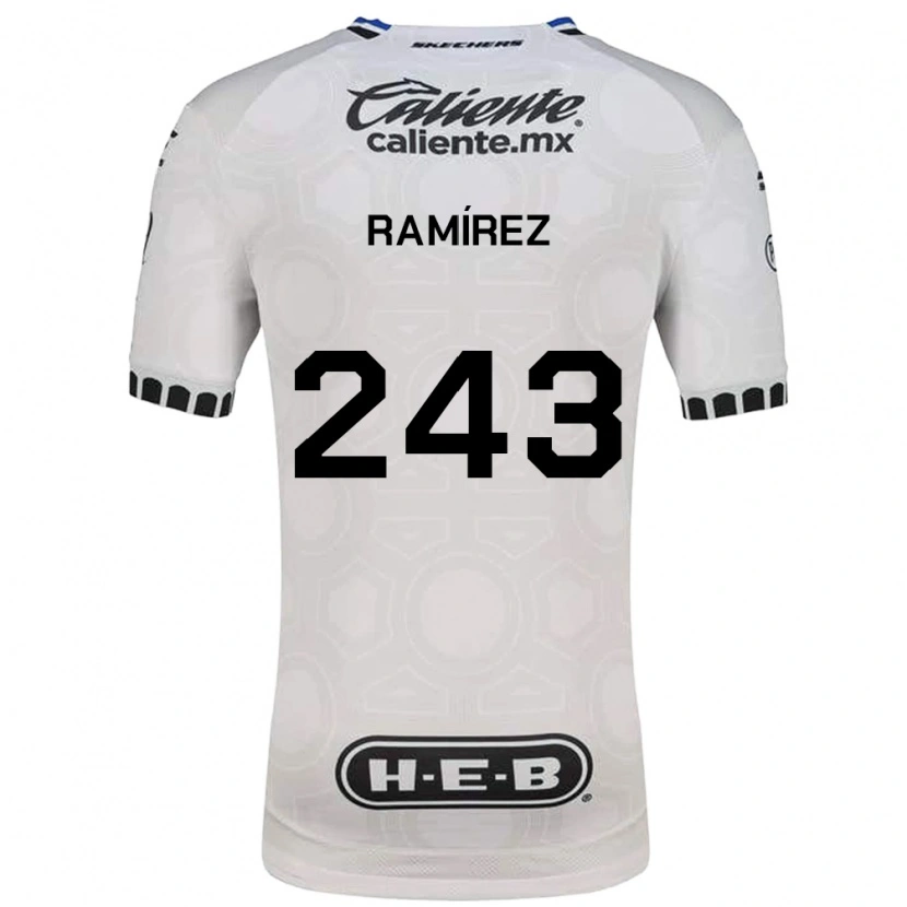 Danxen Män Eleazar Ramírez #243 Vit Svart Blå Hemmatröja Matchtröjor 2026/27 Tröjor T-Tröja
