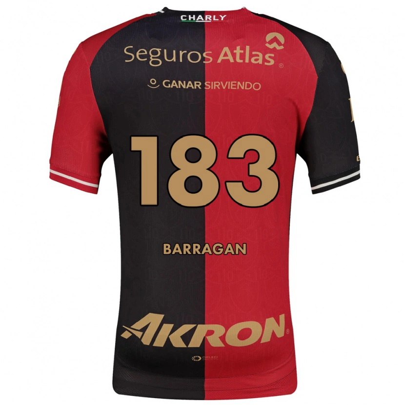 Danxen Män Roberto Barragán #183 Röd Svart Brun Hemmatröja Matchtröjor 2026/27 Tröjor T-Tröja