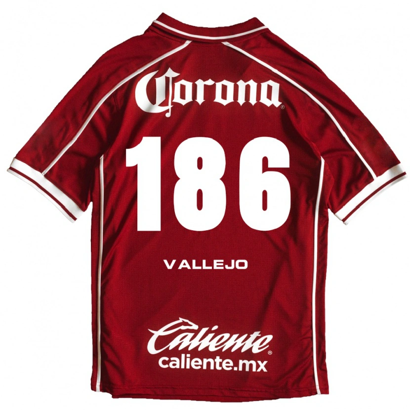 Danxen Män Saúl Vallejo #186 Vit Röd Hemmatröja Matchtröjor 2026/27 Tröjor T-Tröja