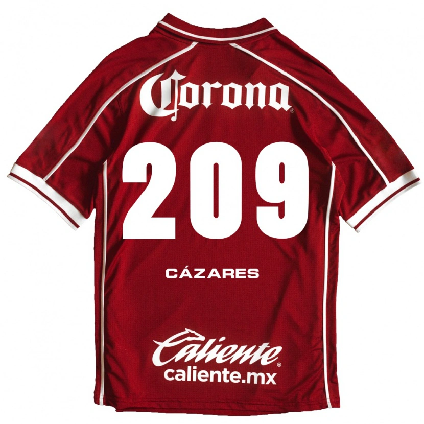 Danxen Män Dimas Cázares #209 Vit Röd Hemmatröja Matchtröjor 2026/27 Tröjor T-Tröja