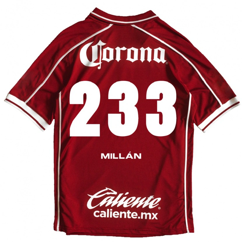 Danxen Män Dariel Millán #233 Vit Röd Hemmatröja Matchtröjor 2026/27 Tröjor T-Tröja