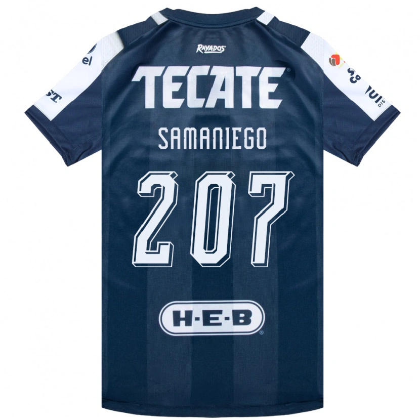 Danxen Män Guillermo Samaniego #207 Bläckblå Vit Röd Hemmatröja Matchtröjor 2026/27 Tröjor T-Tröja