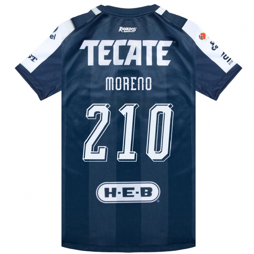 Danxen Män Gael Moreno #210 Bläckblå Vit Röd Hemmatröja Matchtröjor 2026/27 Tröjor T-Tröja