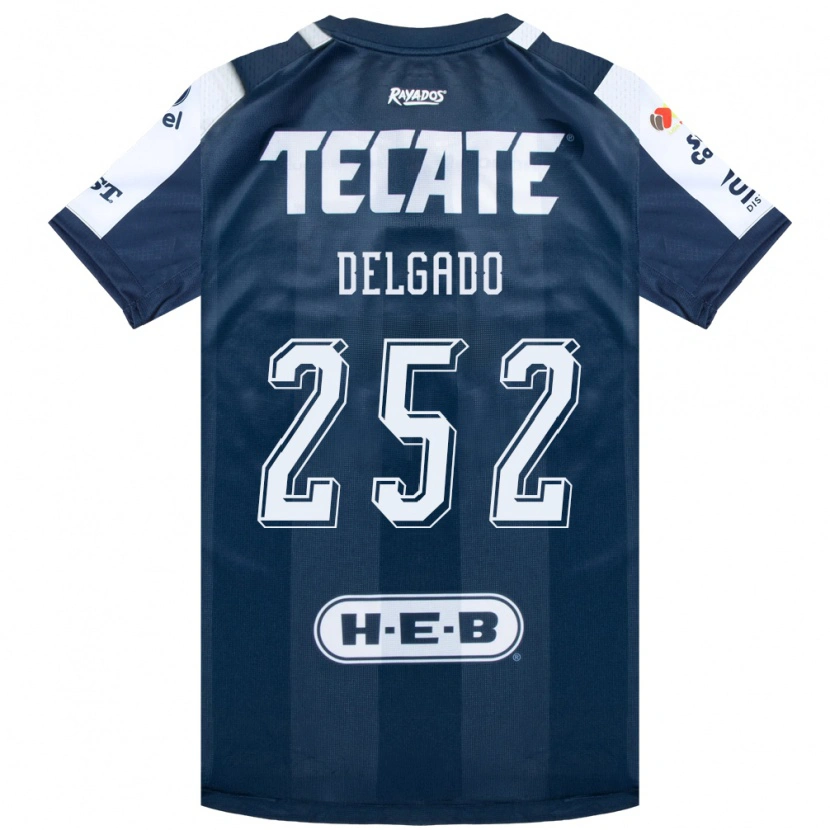 Danxen Män Jorge Delgado #252 Bläckblå Vit Röd Hemmatröja Matchtröjor 2026/27 Tröjor T-Tröja