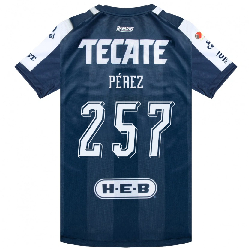 Danxen Män Anthony Pérez #257 Bläckblå Vit Röd Hemmatröja Matchtröjor 2026/27 Tröjor T-Tröja