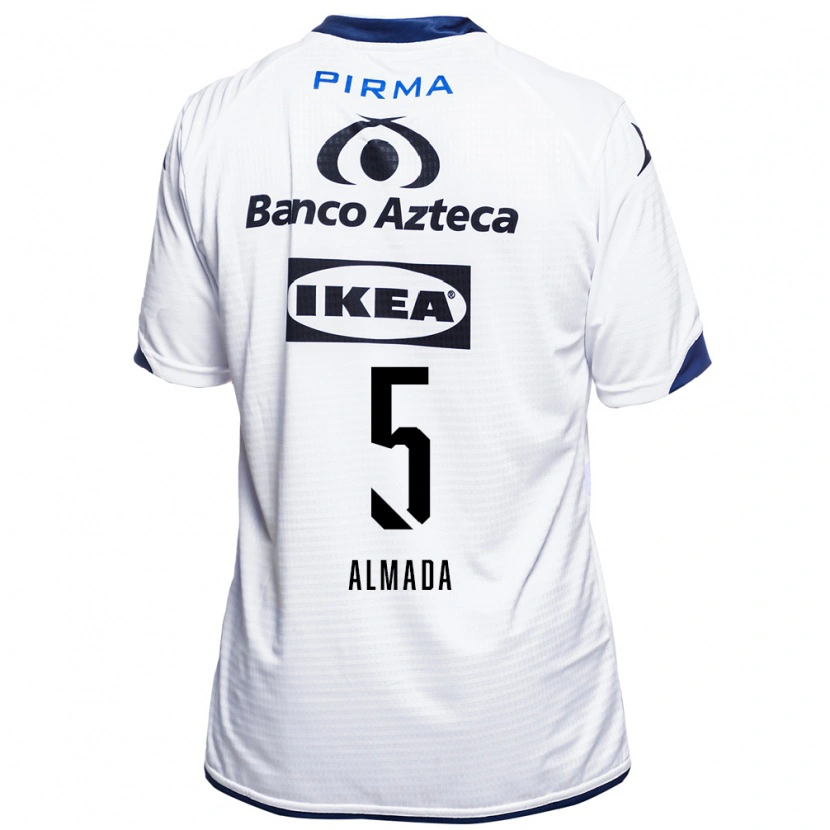 Danxen Män Facundo Almada #5 Vit Svart Blå Hemmatröja Matchtröjor 2026/27 Tröjor T-Tröja