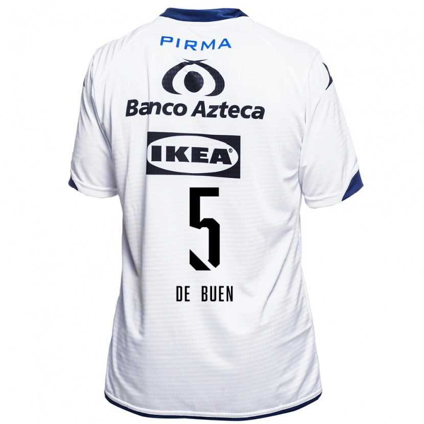 Danxen Män Diego De Buen #5 Vit Svart Blå Hemmatröja Matchtröjor 2026/27 Tröjor T-Tröja