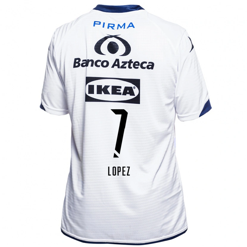 Danxen Män Viridiana López #7 Vit Svart Blå Hemmatröja Matchtröjor 2026/27 Tröjor T-Tröja