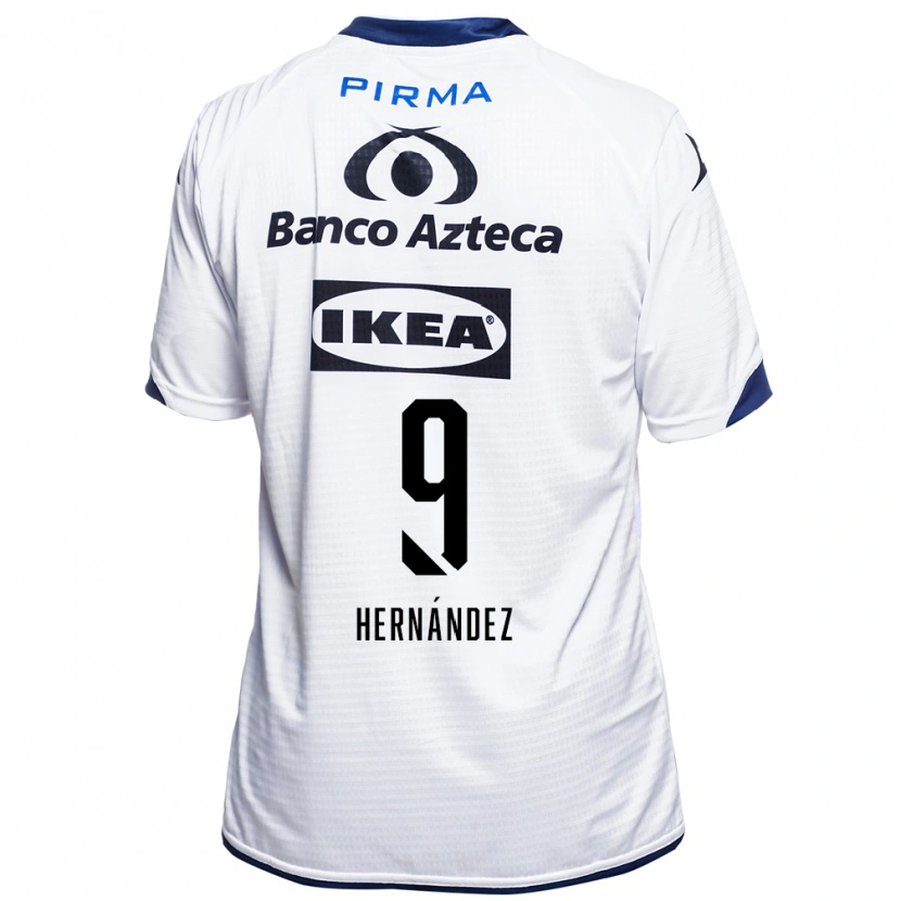 Danxen Män Luifer Hernández #9 Vit Svart Blå Hemmatröja Matchtröjor 2026/27 Tröjor T-Tröja