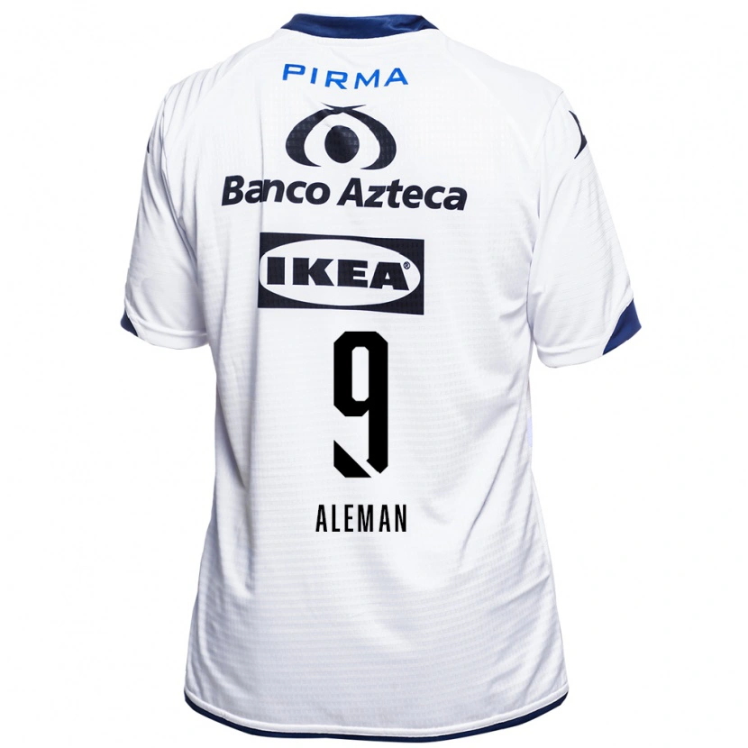 Danxen Män Nelly Alemán #9 Vit Svart Blå Hemmatröja Matchtröjor 2026/27 Tröjor T-Tröja