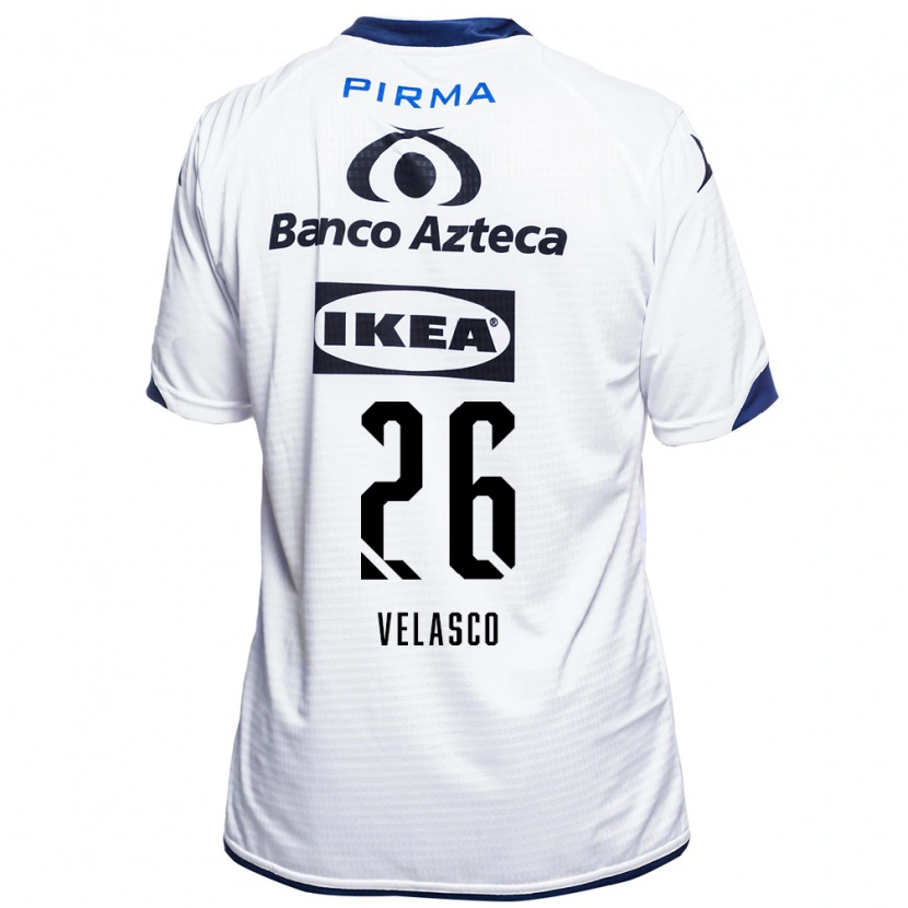 Danxen Män Kevin Velasco #26 Vit Svart Blå Hemmatröja Matchtröjor 2026/27 Tröjor T-Tröja