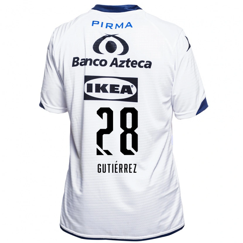 Danxen Män Daniel Gutiérrez #28 Vit Svart Blå Hemmatröja Matchtröjor 2026/27 Tröjor T-Tröja