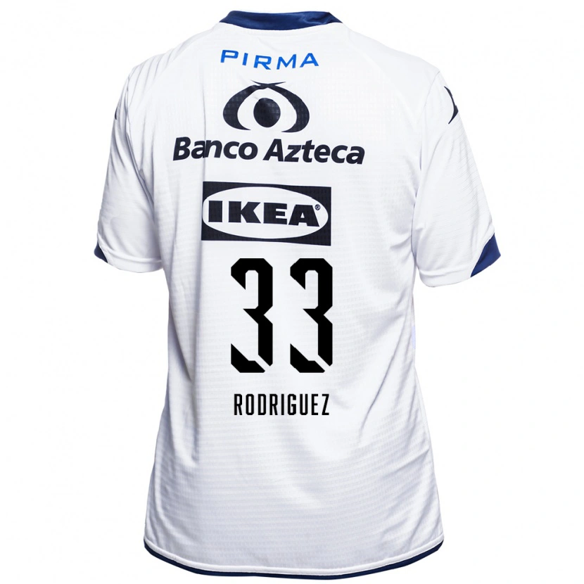 Danxen Män Jesús Rodríguez #33 Vit Svart Blå Hemmatröja Matchtröjor 2026/27 Tröjor T-Tröja
