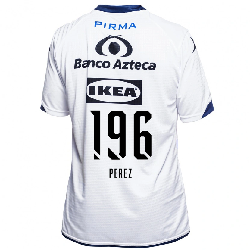 Danxen Män Arez Pérez #196 Vit Svart Blå Hemmatröja Matchtröjor 2026/27 Tröjor T-Tröja