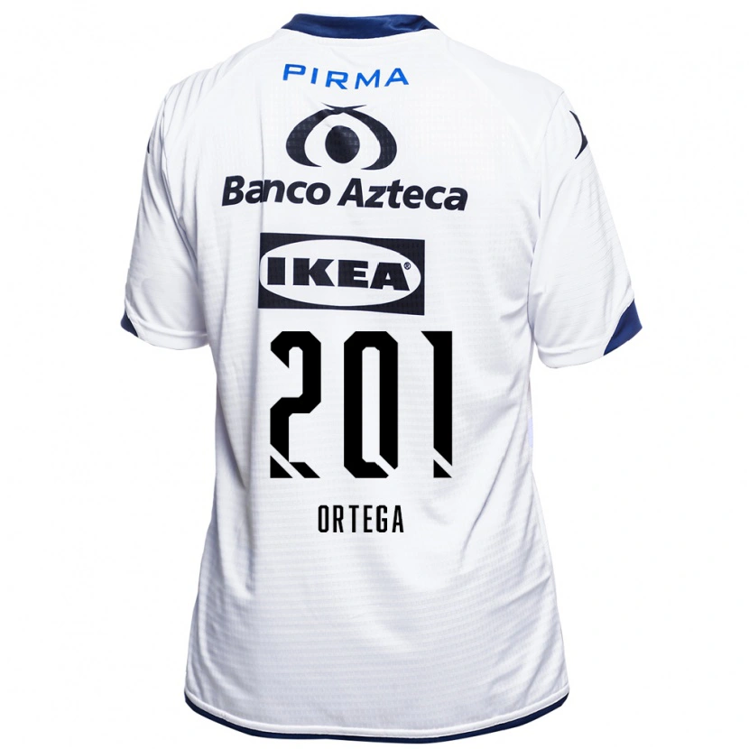 Danxen Män Guillermo Ortega #201 Vit Svart Blå Hemmatröja Matchtröjor 2026/27 Tröjor T-Tröja
