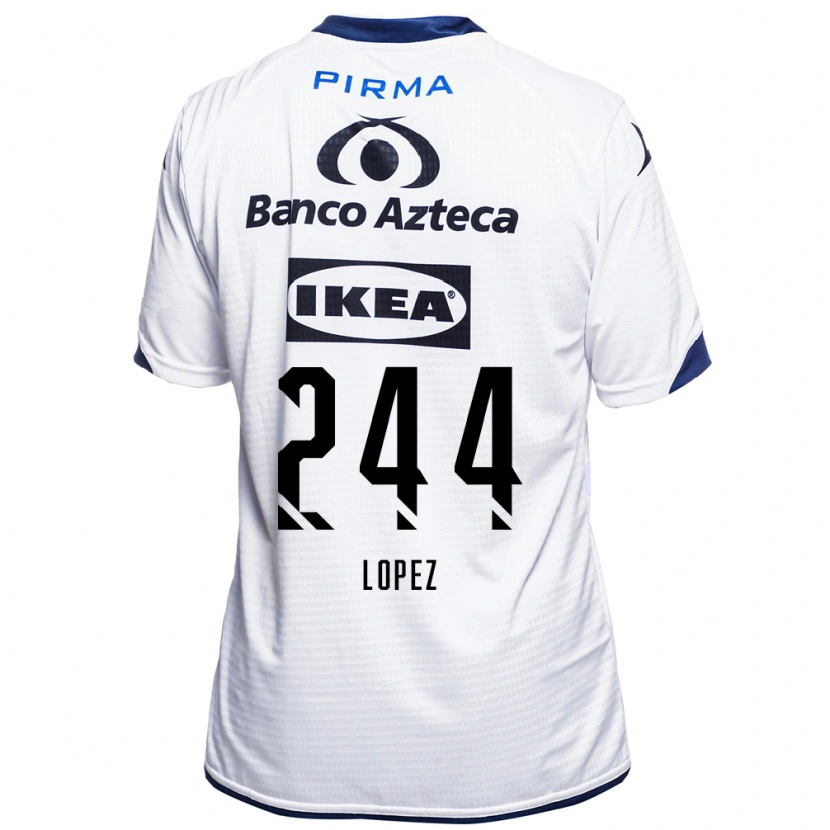 Danxen Män Daniel López #244 Vit Svart Blå Hemmatröja Matchtröjor 2026/27 Tröjor T-Tröja