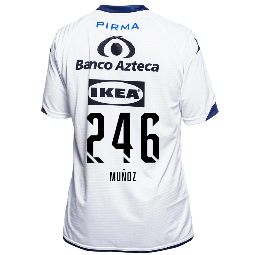 Danxen Män Zamier Muñoz #246 Vit Svart Blå Hemmatröja Matchtröjor 2026/27 Tröjor T-Tröja