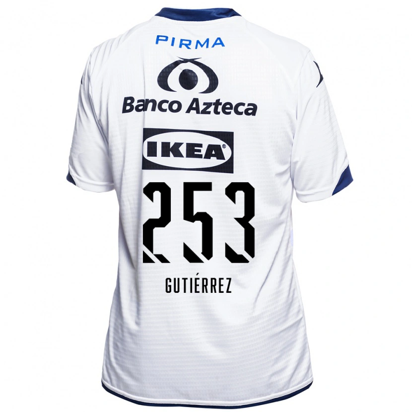 Danxen Män Santiago Gutiérrez #253 Vit Svart Blå Hemmatröja Matchtröjor 2026/27 Tröjor T-Tröja
