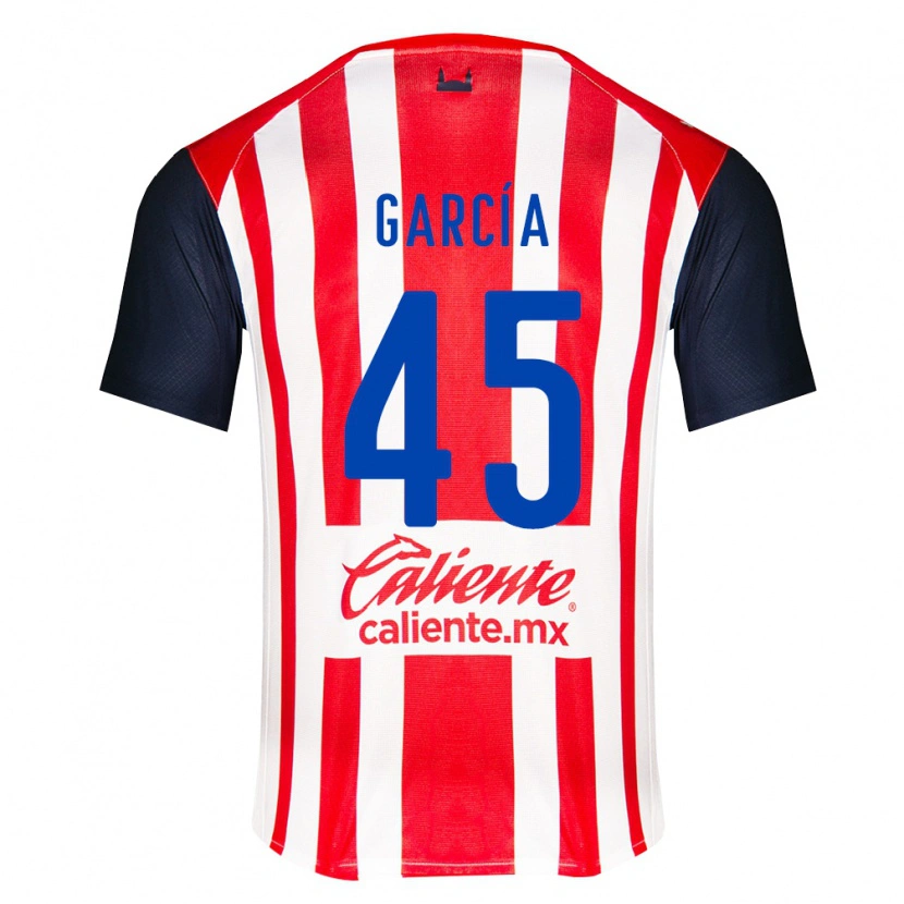 Danxen Män Eduardo García #45 Röd Svart Vit Hemmatröja Matchtröjor 2026/27 Tröjor T-Tröja