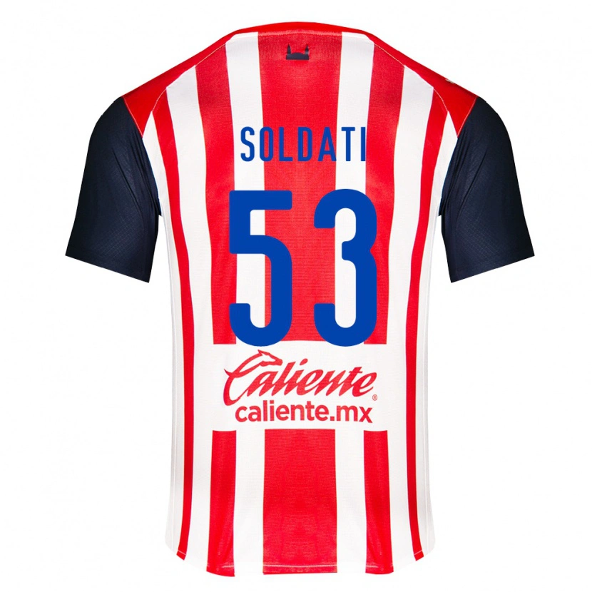 Danxen Män Carlo Soldati #53 Röd Svart Vit Hemmatröja Matchtröjor 2026/27 Tröjor T-Tröja