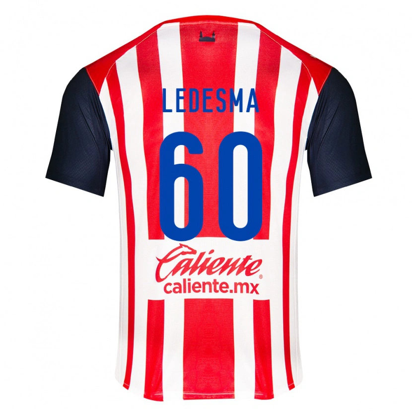 Danxen Män Luis Ledesma #60 Röd Svart Vit Hemmatröja Matchtröjor 2026/27 Tröjor T-Tröja