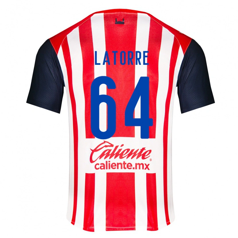 Danxen Män Diego Latorre #64 Röd Svart Vit Hemmatröja Matchtröjor 2026/27 Tröjor T-Tröja
