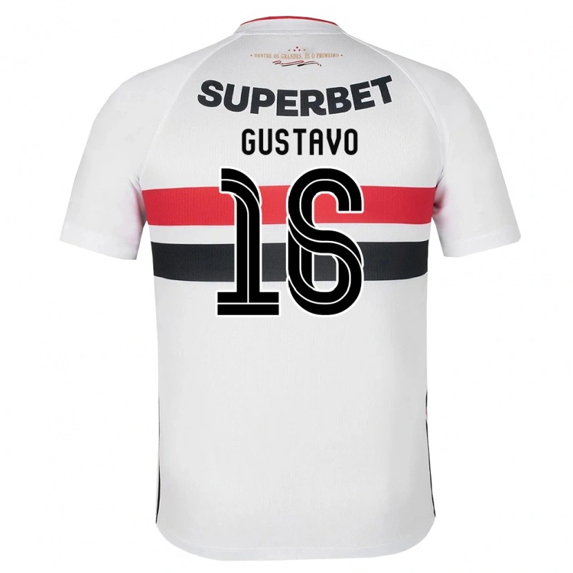 Danxen Män Luiz Gustavo #16 Vit Röd Svart Hemmatröja Matchtröjor 2026/27 Tröjor T-Tröja